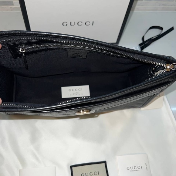 Gucci Morpheus Zip Pouch Leather Pouch - Picture 8 of 10